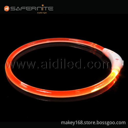Light-Weight Tpu Led Light Up Tube Dog Collar
